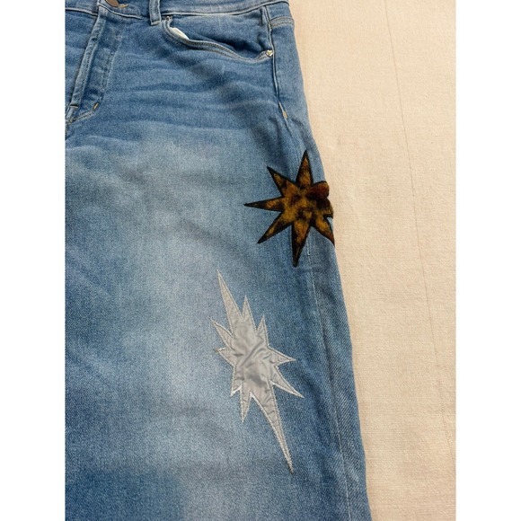 Lost Daze | Star Patch Selvedge Blue Jeans Raw Hem | Men's 34 - Picture 3 of 11